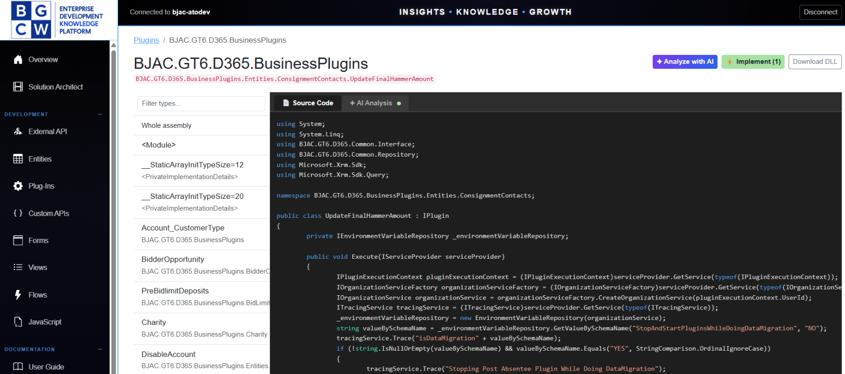 EDKP Plugin Registry — assembly and code explorer